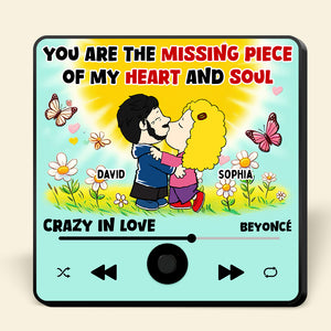 Personalized Gifts For Cartoon Lover Music Fridge Magnet Missing Piece Couple 01XQDT271224HG - Fridge Magnet - GoDuckee