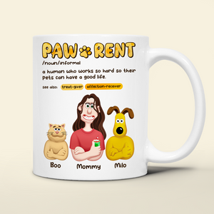 Personalized Gifts For Pet Lovers Coffee Mug Pawrent 07topu070325pa - Coffee Mug - GoDuckee