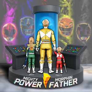 Power Dad Plaque - Personalized Gift For Dad 012OHLU180425HH - Shaped Plaques - GoDuckee