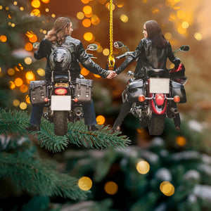 Custom Photo Gifts For Biker, Upload Bike Photo Christmas Ornament 01pgxx290824 - Ornament - GoDuckee