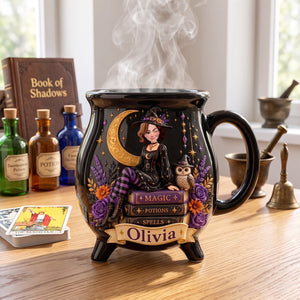 Witch Ceramic Cauldron Mug - Personalized Gifts 02totn180826 - Cauldron Mug - GoDuckee