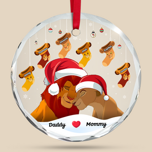 Personalized Gifts For Family Christmas Ornament Lion Family 04XQPU121024 - Ornament - GoDuckee