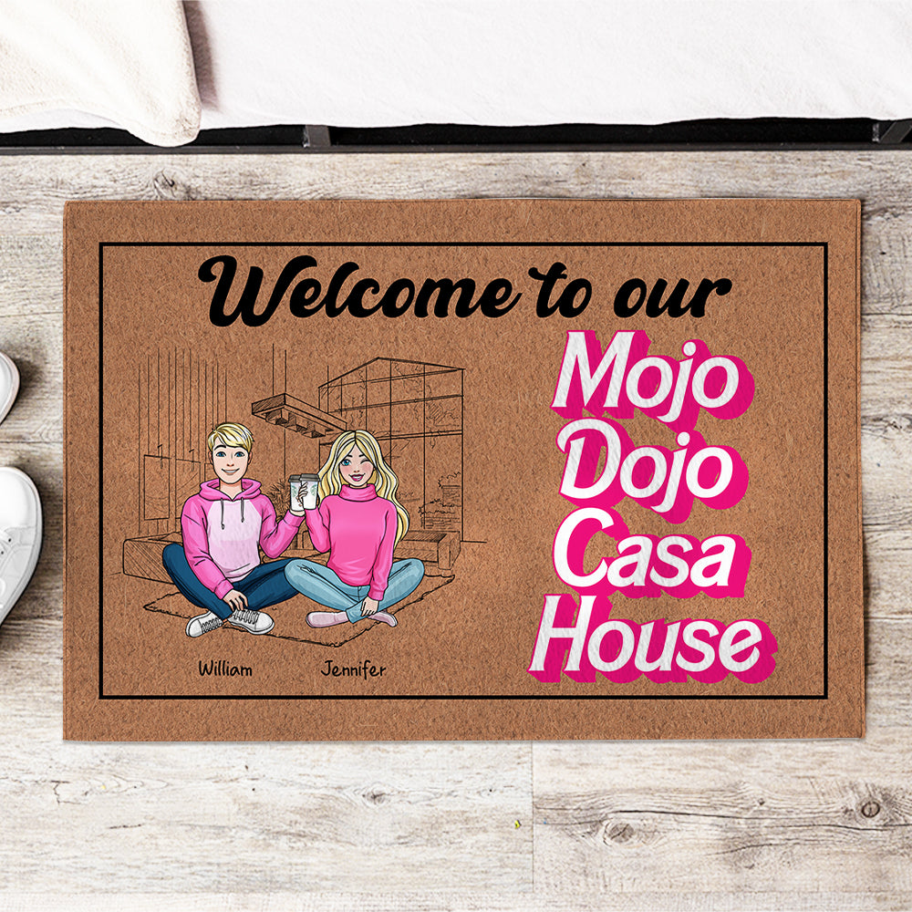 Couple Welcome To Our House 02hthn051223hh Personalized Door Mat - Doormat - GoDuckee