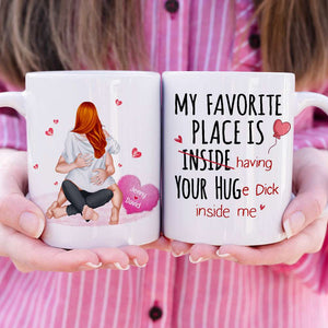 Romantic Couple, Personalized Mug, Couple Gifts, Gifts For Him, Gifts For Her, Valentine's Day Gifts - Coffee Mug - GoDuckee