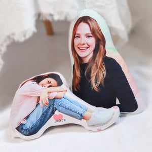 Custom Face Pillow, Funny Gift For Family Members, Upload Face Photo - Pillow - GoDuckee