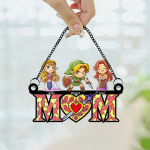 Personalized Gifts For Mom Suncatcher Window Hanging Ornament 02naqn250424 Mother's Day - Ornaments - GoDuckee
