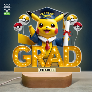 Graduation Led light With Oval Base - Personalized Gifts For Graduates 01napu060525 - Led Night Light - GoDuckee