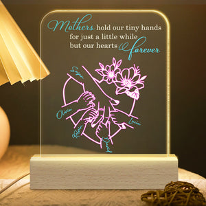 Personalized Gifts For Mom LED Light Mothers Hold Our Tiny Hands - Led Lights - GoDuckee