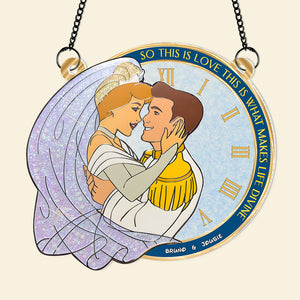 Personalized Gifts For Couple Suncatcher Ornament 01xqpu170624 This Is Love - Ornament - GoDuckee