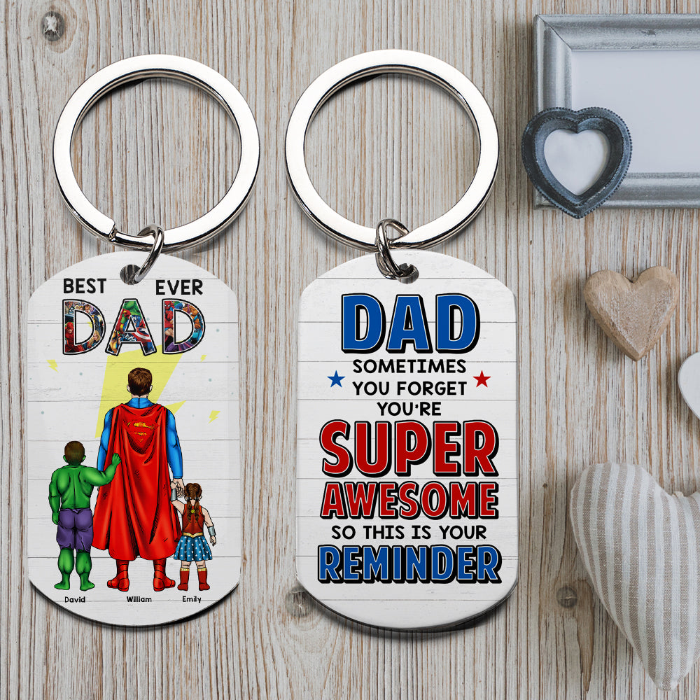 Personalized Gifts For Dad Keychain 04qhqn020524pa Father's Day Gift - Keychains - GoDuckee