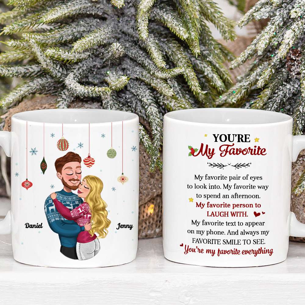 I Adore You, Couple Gift, Personalized Mug, Christmas Funny Couple Mug -  GoDuckee