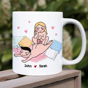 I Might Look Like I'm Listening To You, Gift For Couple, Personalized Mug, Funny Couple Coffee Mug, Couple Gift - Coffee Mug - GoDuckee