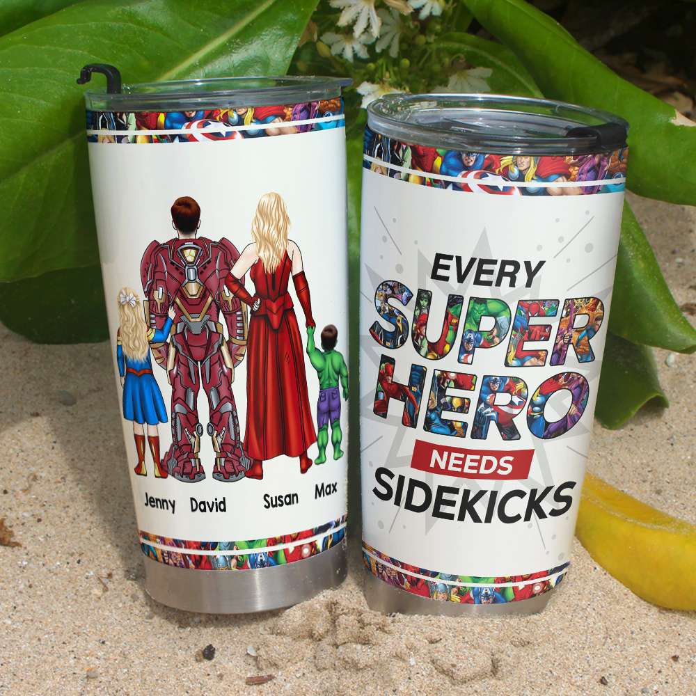 Every Super Family Need Sidekicks Personalized Tumbler - Tumbler Cup - GoDuckee