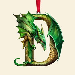 Dragon Hanging Ornament - Custom Alphabet Letter Christmas 04HUTN041124 - Ornament - GoDuckee