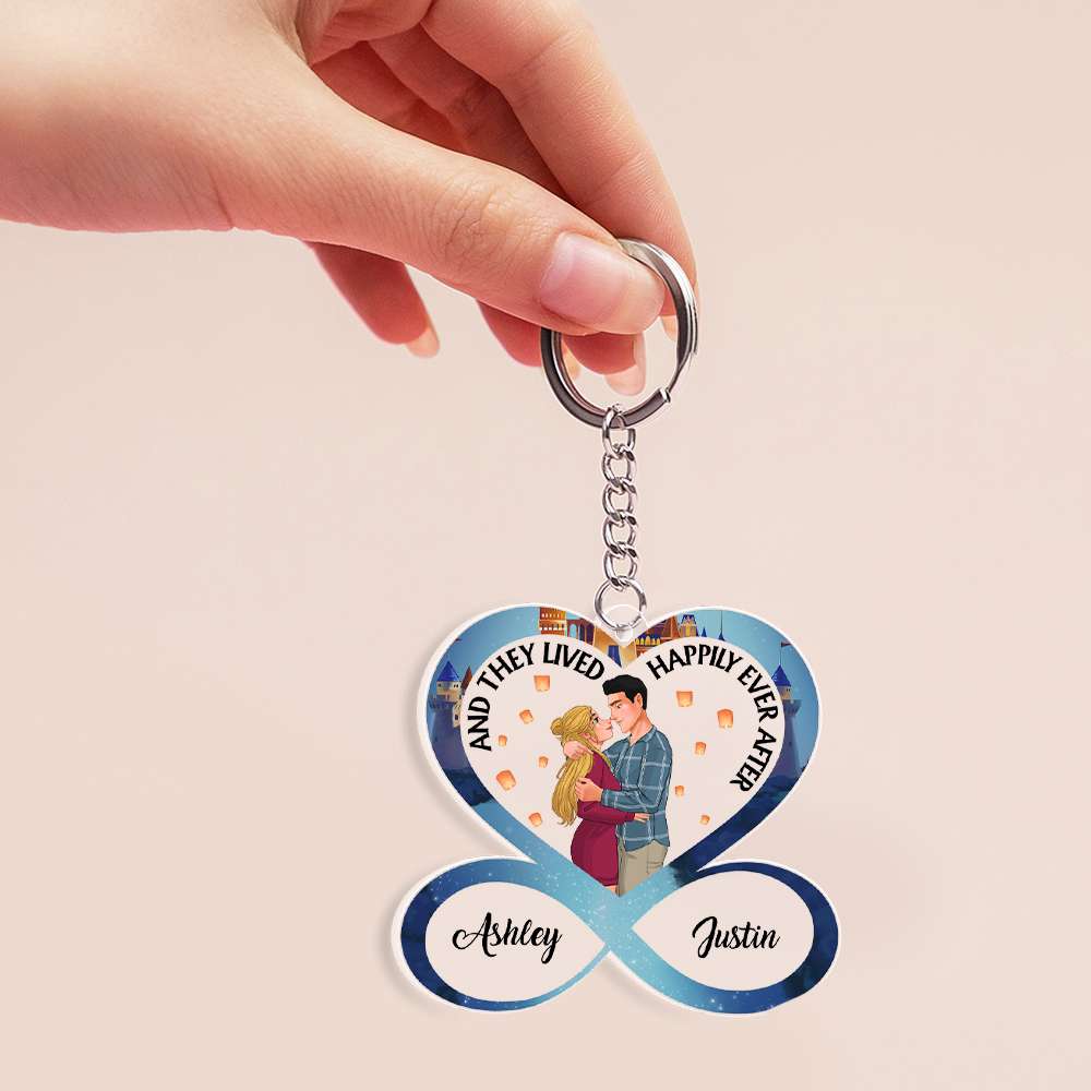 Couple 03nahn041223da, Personalized Keychain - Keychains - GoDuckee