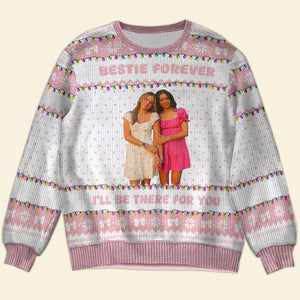 Custom Photo Gifts For Bestie Christmas Ugly Sweater 01PGDT301024 - Ugly Christmas Sweater - GoDuckee