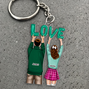 Personalized Gifts For Couple Keychain 021acpu131124 - Keychains - GoDuckee