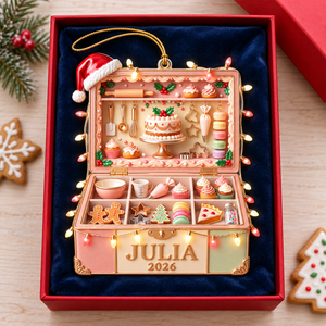 Santa's Favorite Baker Ornament - Personalized Gifts For Bakers 10PGQN141026