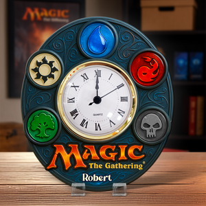 Game Fans Desk Clock Plaque - Personalized Gift For Fans 03NAPU280525 - Clock Plaques - GoDuckee