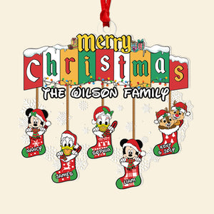 Personalized Gifts For Family Ornament, Cute Stockings 03qhpu160824 - Ornament - GoDuckee