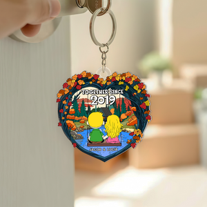Personalized Gifts For Couple Keychain 02xqpu040125hg - Keychains - GoDuckee