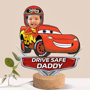 Custom Photo Gifts For Kids Cartoon Car LED Light 01acpu091224 - Led Night Light - GoDuckee