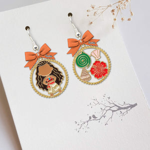 Cartoon Princess Acrylic Earrings Personalized Gifts For Her 01pgtn040725 - Earrings - GoDuckee