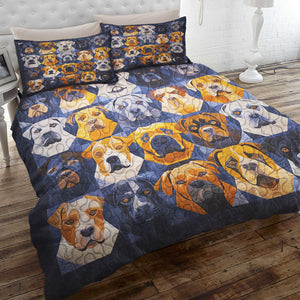 Rottweilers Dog Christmas Quilt Bed Set Gifts For Dog Lovers 01HUDT081124 - Blanket - GoDuckee