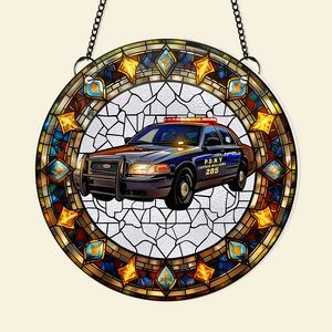 Personalized Christmas Gifts For Firefighter Suncatcher Ornament 78acpu290824 - Ornament - GoDuckee