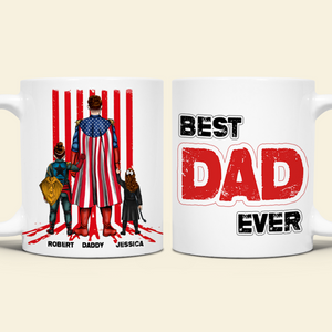 Personalized Gifts For Dad Coffee Mug Super Dad 02TOPU120425HG - Coffee Mug - GoDuckee