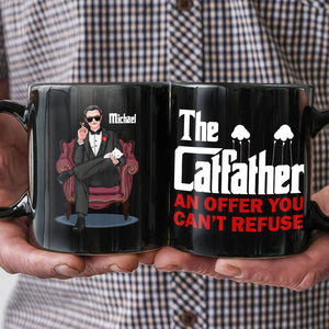 The Cat Father An Offer You Can't Refuse Personalized Coffee Mug 03QHPO270523HA - Coffee Mug - GoDuckee