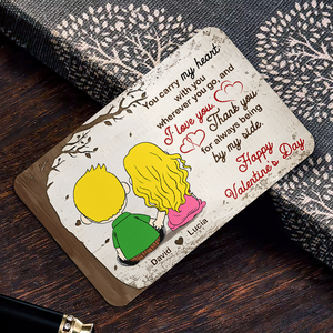 Personalized Gifts For Couple Wallet Card 06kapu301224hg - Wallet Card - GoDuckee