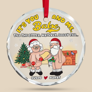 Personalized Gifts For Couple Christmas 10acpu290724 You And Me - Ornament - GoDuckee