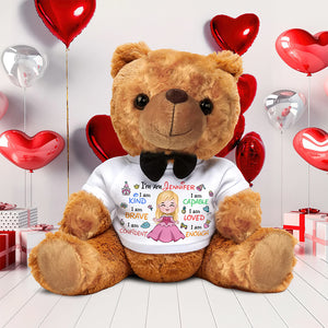Personalized Gifts For Princess Kids Bear With Shirt 05naqn130225 - Bear - GoDuckee