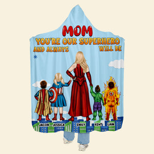 Personalized Gifts For Mom Wearable Blanket Hoodie Always Will Be 05napu240224pa - Blankets - GoDuckee