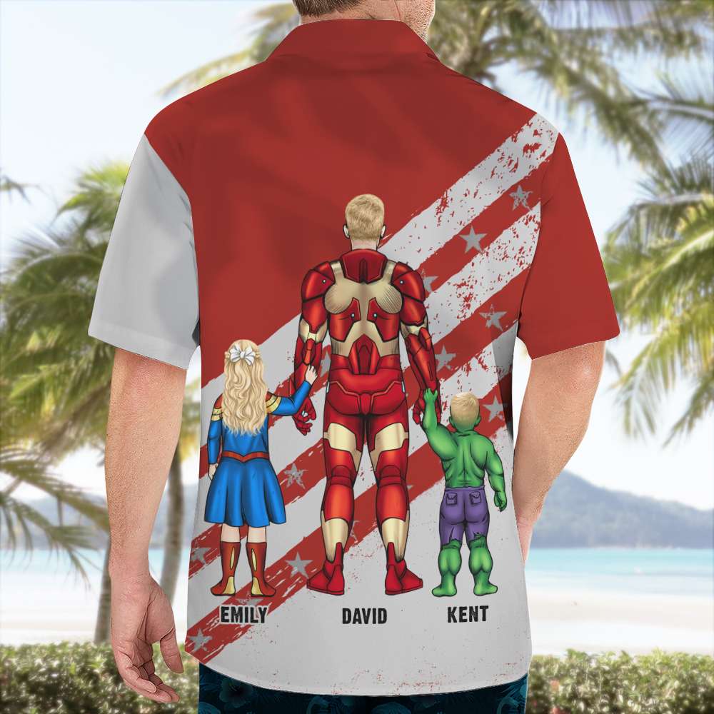 Gift For Father 02QHQN220423TM Personalized Hawaiian Shirt - Hawaiian Shirts - GoDuckee