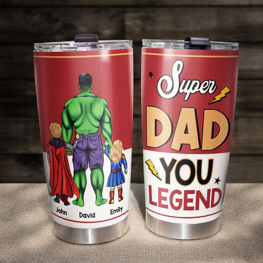 Super Legend Dad 03HUHN050523TM Personalized Family Tumbler - Tumbler Cup - GoDuckee