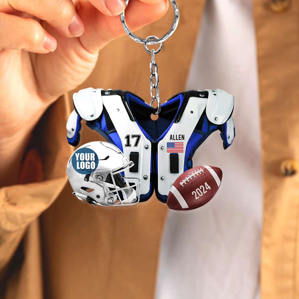 Personalized Gifts For Football Lover Keychain 02HUDT231224 - Keychains - GoDuckee