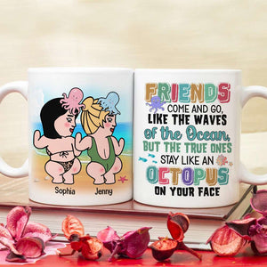 Octopus On Your Face, Personalized Coffee Mug, Gifts For Friend - Coffee Mug - GoDuckee