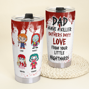 Horror Dad 20oz Tumbler - Personalized Gifts For Dad 03OHPU050525HA - Tumbler Cup - GoDuckee