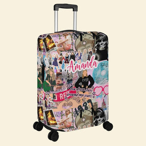 Personalized Gifts For Fan Luggage Cover 01acdt160724 Custom Name Luggage Cover - Luggage Covers - GoDuckee