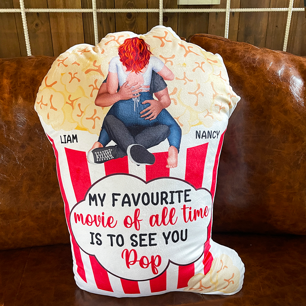 My Favourite Movie Of All Time Is To See You Pop, Personalized Pillow, Gifts For Movie Lover - Pillow - GoDuckee