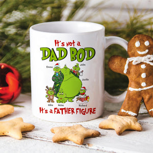It'S Not A Dad Bod It'S A Father Figure, Gift For Dad, Personalized Mug, Green Dad And Kid Mug, Christmas Gift 04QHHN281123 - Coffee Mug - GoDuckee