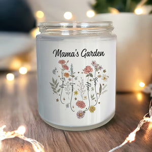 Personalized Gifts For Mom Scented Candle Mama's Garden - Scented Candle - GoDuckee