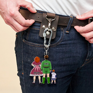 Personalized Gifts For Family Keychain Anime Family 02QHHU260225HG - Keychains - GoDuckee