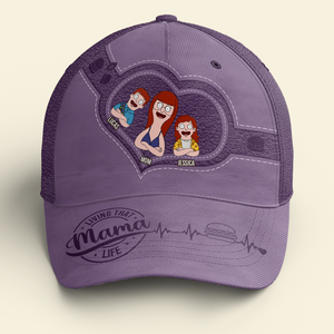 Personalized Gifts For Mom Classic Cap Living That Mama Life 01ohpu030325hg - Caps - GoDuckee