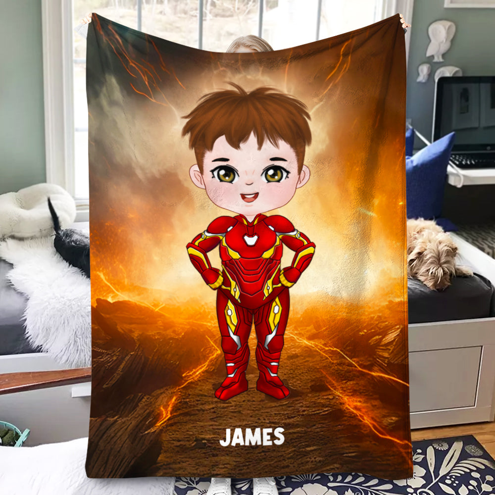 Power Gift For Kids Christmas 01TOPU061023PA-1 Personalized Blanket - Blanket - GoDuckee