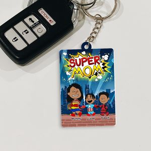 Personalized Gifts For Mom Keychain 03topu200325pa Super Mom - Keychains - GoDuckee