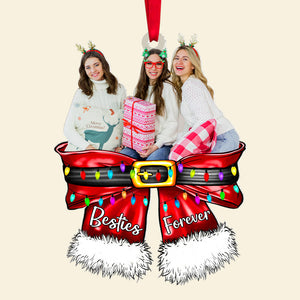 Custom Photo Gifts For Friends Christmas Ornament 03natn210924 Besties Forever - Ornament - GoDuckee