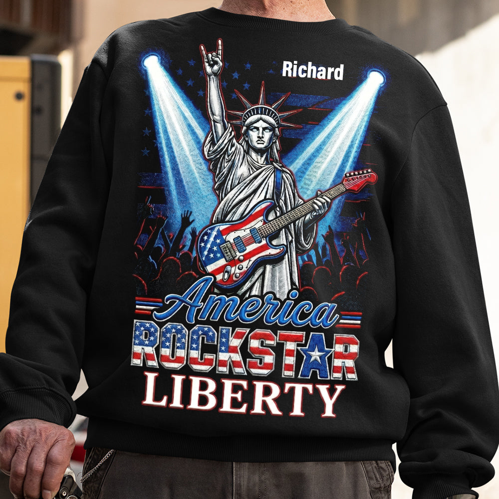 Patriotic Guitar Rockstar Shirt Personalized Gifts 03PAQN060426 - AOP Products - GoDuckee